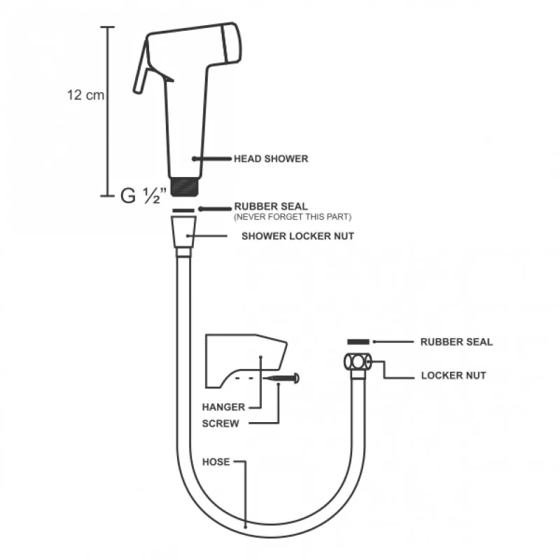 AER - SC 05 W CLOSET SHOWER