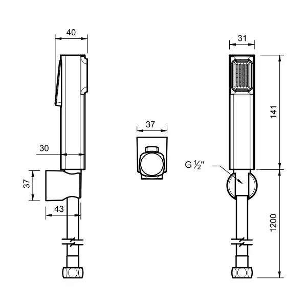 AER - SC 11 BL CLOSET SHOWER