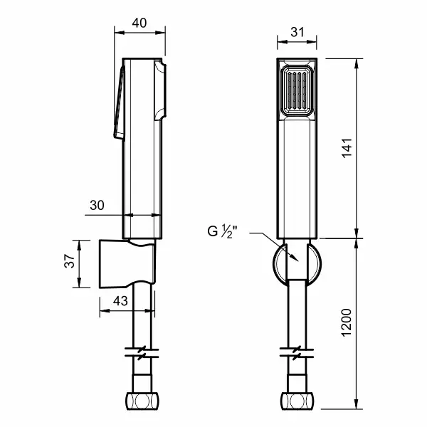AER - SC 11 PGM CLOSET SHOWER