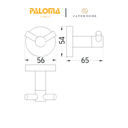 PALOMA - BAP 2114 TOWEL HOLDER