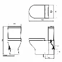 AER - TWC - 02 WASHDOWN TWO PIECE TOILET