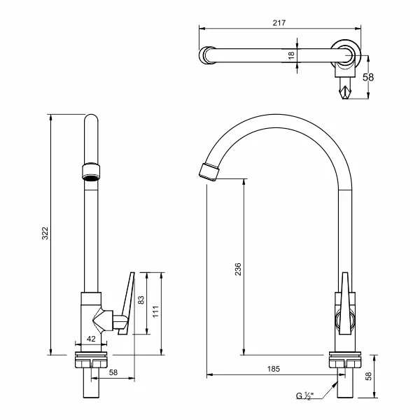 AER - VT 01 GM KITCHEN FAUCET