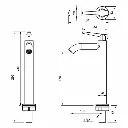 AER - WHT 01 GM BASIN FAUCET