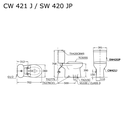 TOTO - CW421JW/F-SW420JP+TCW 07S-50 CM