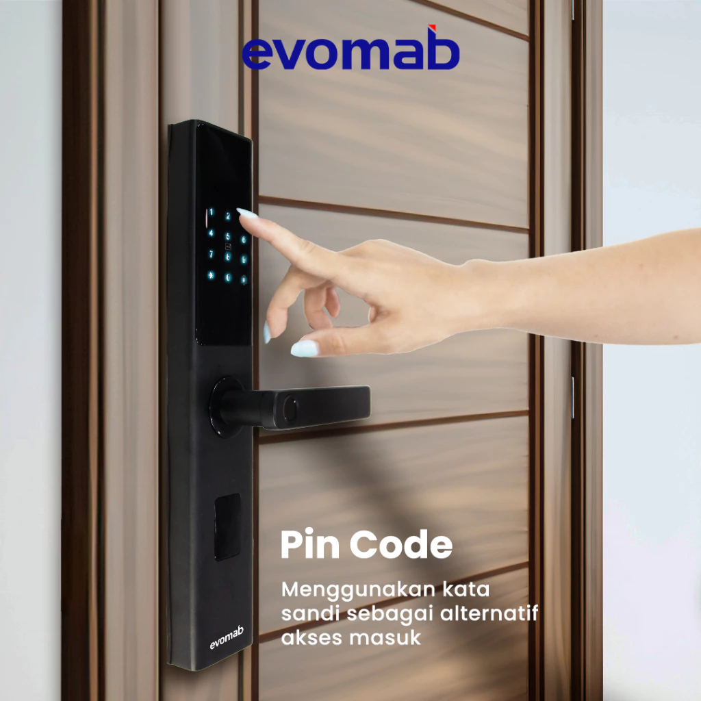 EVOMAB - EDLK-MK1C DIGITAL LOCK FINGER PRINT + PIN + KARTU