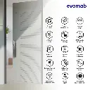 EVOMAB - EDLK-MK7 DIGITAL LOCK FINGER PRINT + PIN + KARTU + APP + CAMERA + 3D FACE RECOGNATION