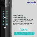 EVOMAB - EDLK-MK7 DIGITAL LOCK FINGER PRINT + PIN + KARTU + APP + CAMERA + 3D FACE RECOGNATION
