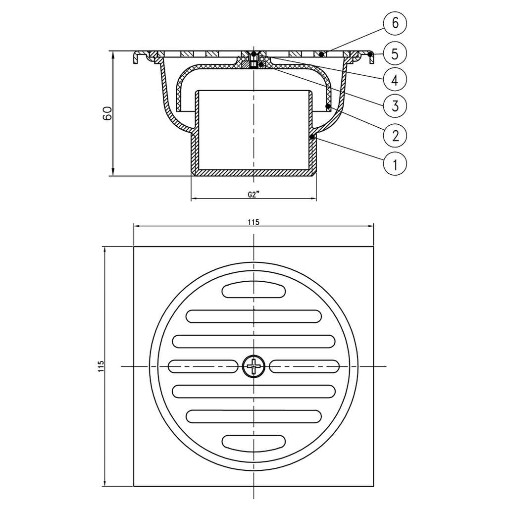 WASSER - HSA 6442 FLOORDRAIN KOTAK*