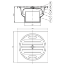 WASSER - HSA 6442 FLOORDRAIN KOTAK*