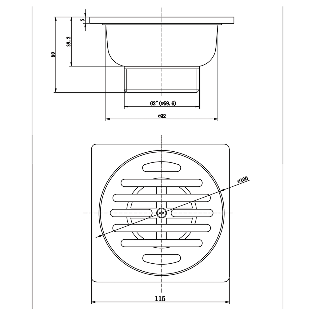 WASSER - HSA 6442 FLOORDRAIN KOTAK*