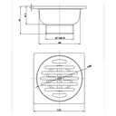 WASSER - HSA 6442 FLOORDRAIN KOTAK*