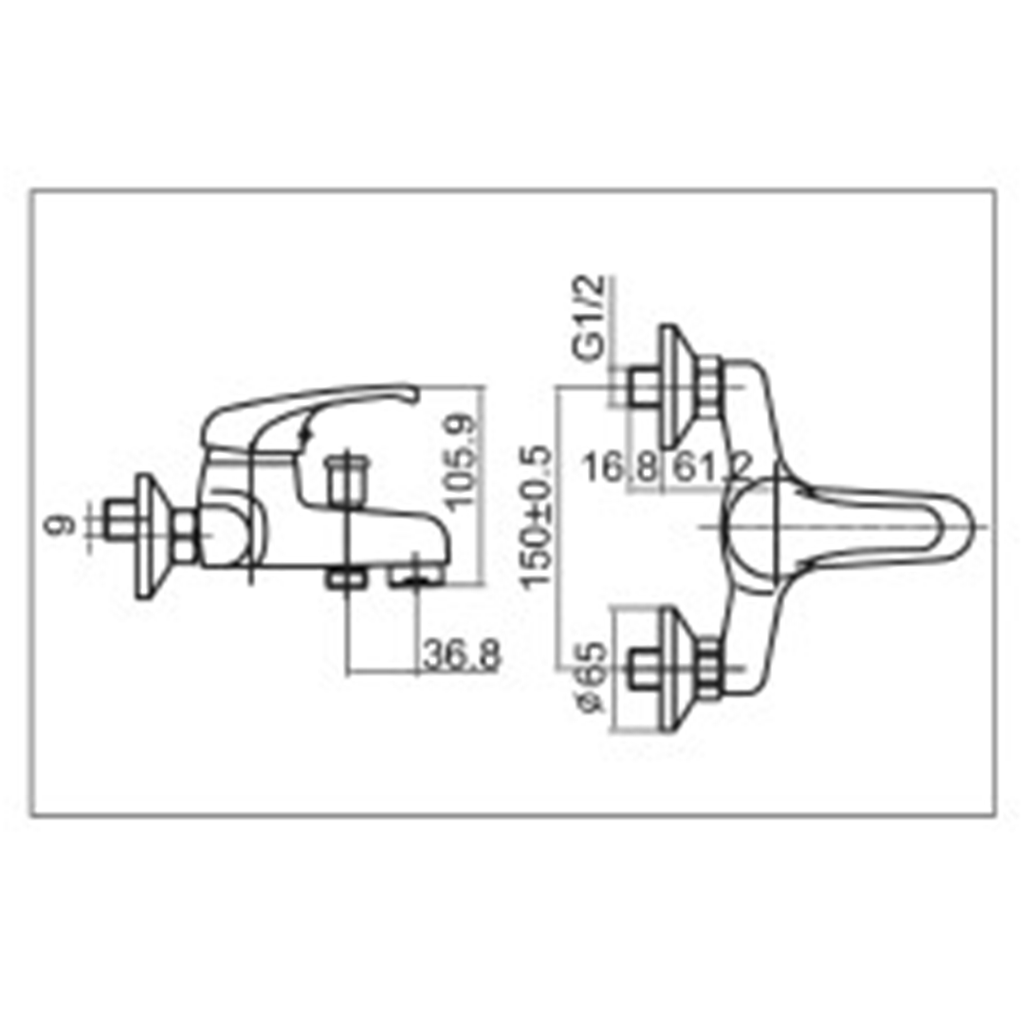 WASSER - MBT-S010 BATHTUB MIXER*