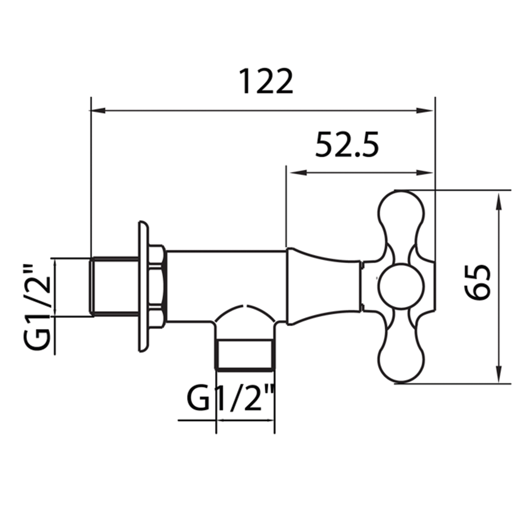 WASSER - TC 070B STOPKRAN SHOWER*