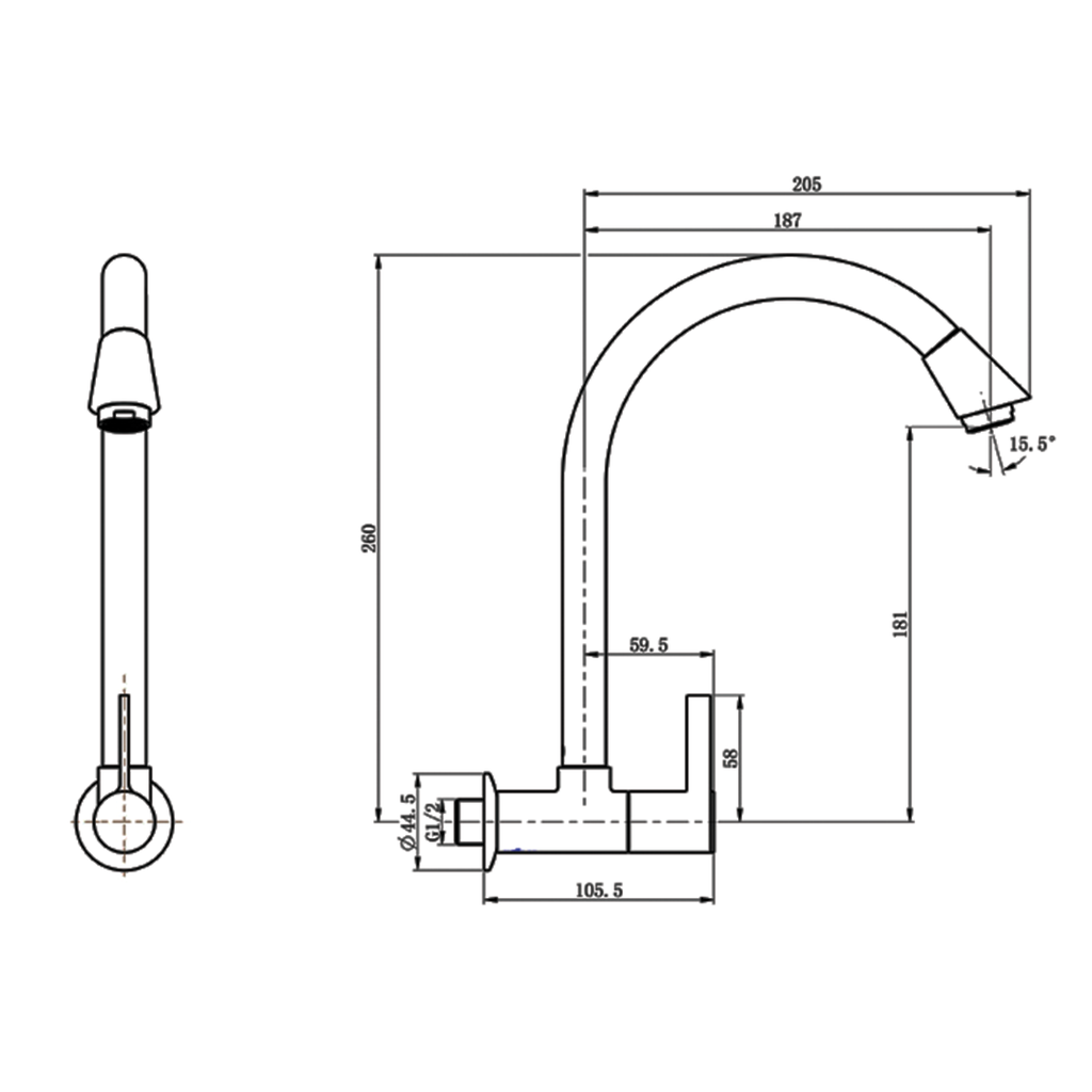 WASSER - TL2-040 KRAN BCP KEATAS