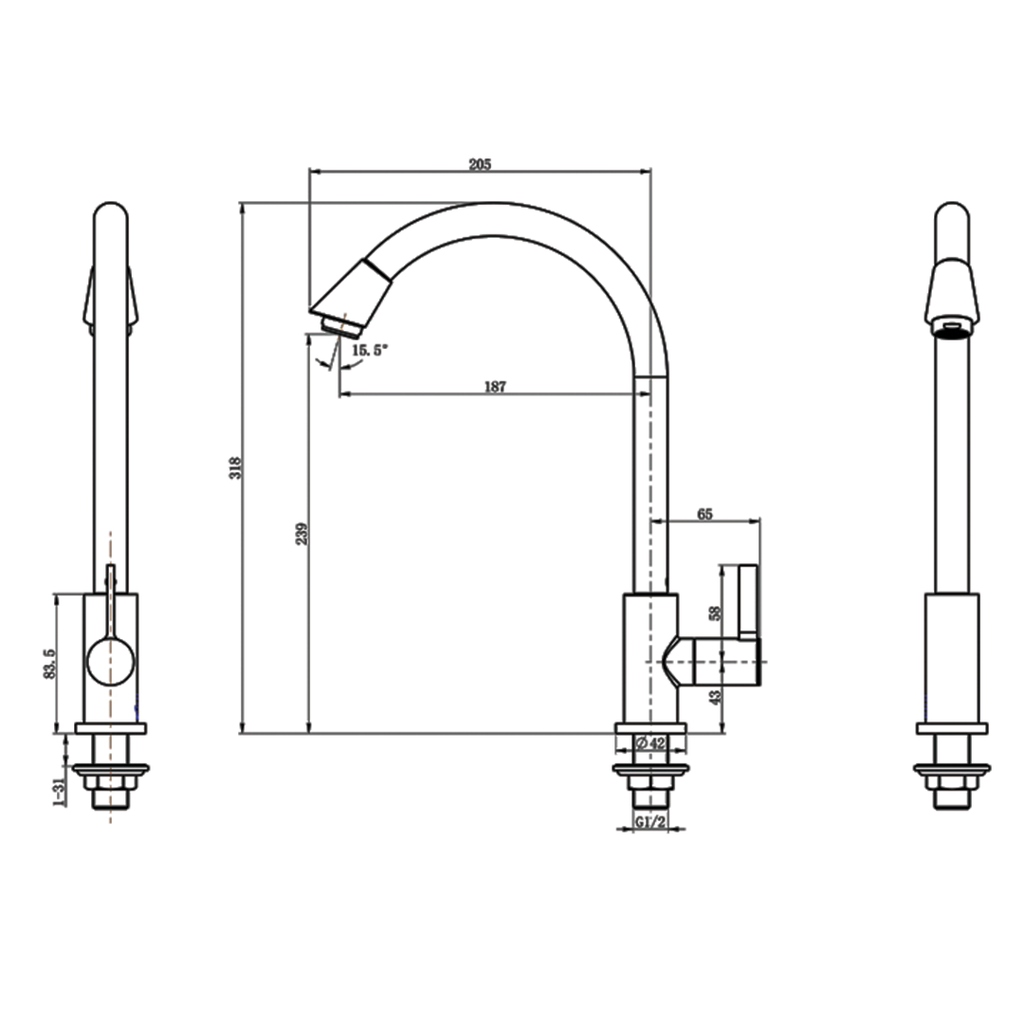 WASSER - TL2-140 KRAN BCP