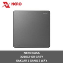 NERO - CASA X2 - X21012-GR 1 Gang 2 Way
