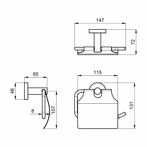 AER - ACS 01-10GM TISSUE HOLDER