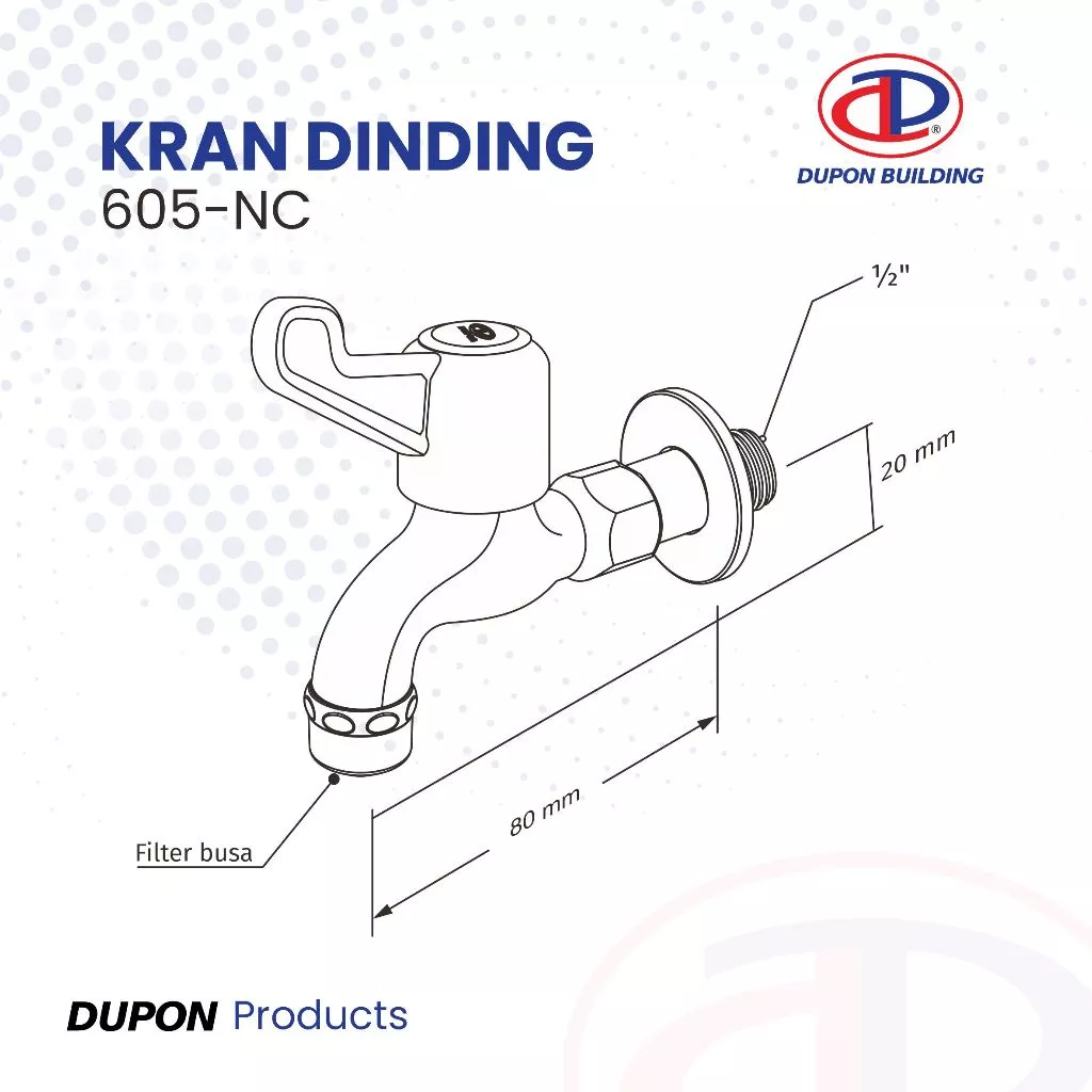 DUPON - 605-NC WALL FAUCET W/FILTER