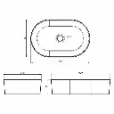AER - CWB 45-O COUNTERTOP WASH BASIN