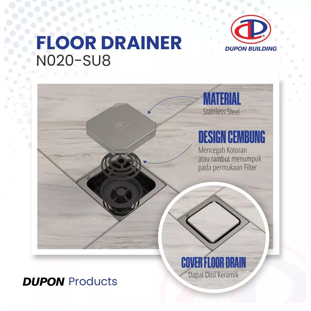 DUPON - N020-SU.8 FLOOR DRAIN