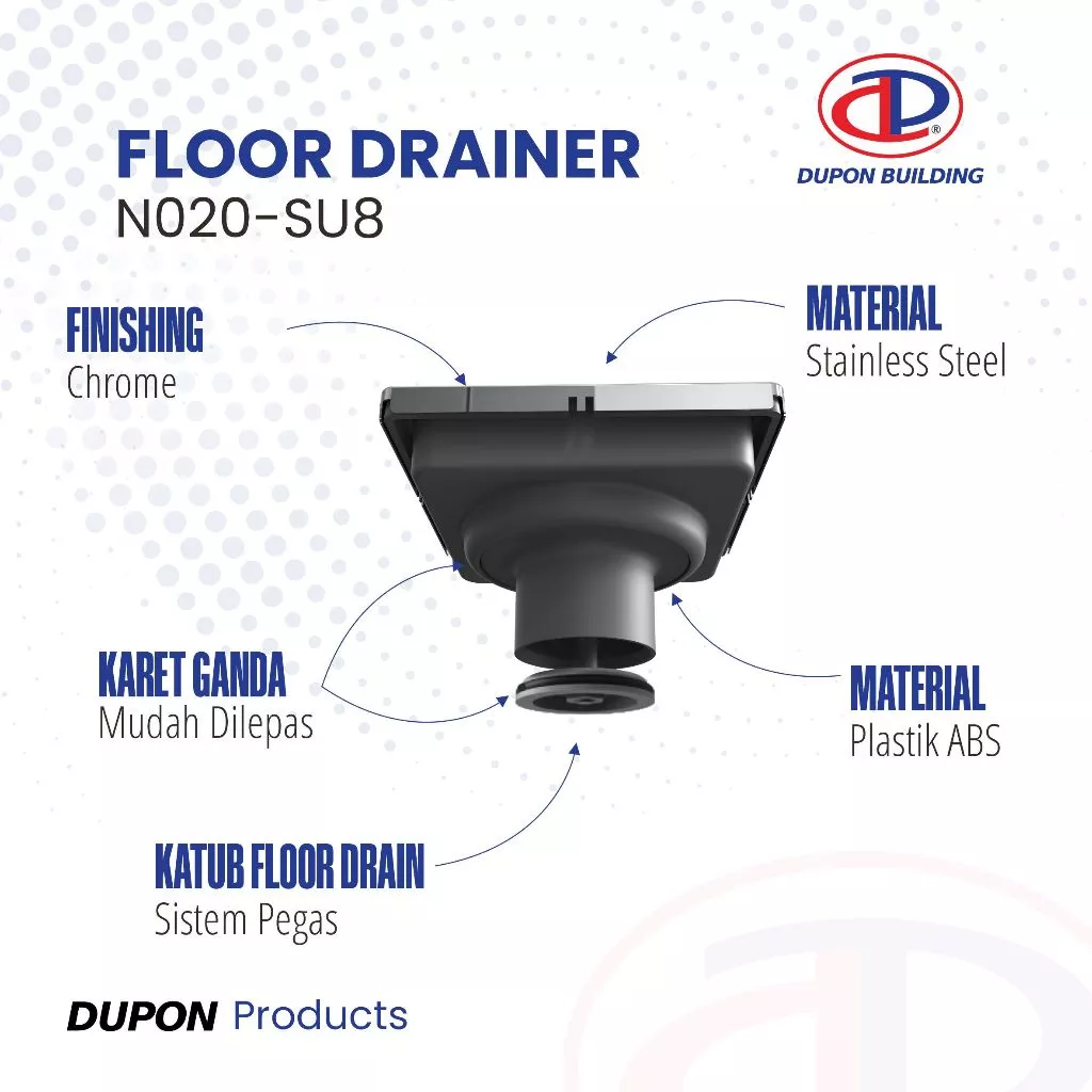 DUPON - N020-SU.8 FLOOR DRAIN