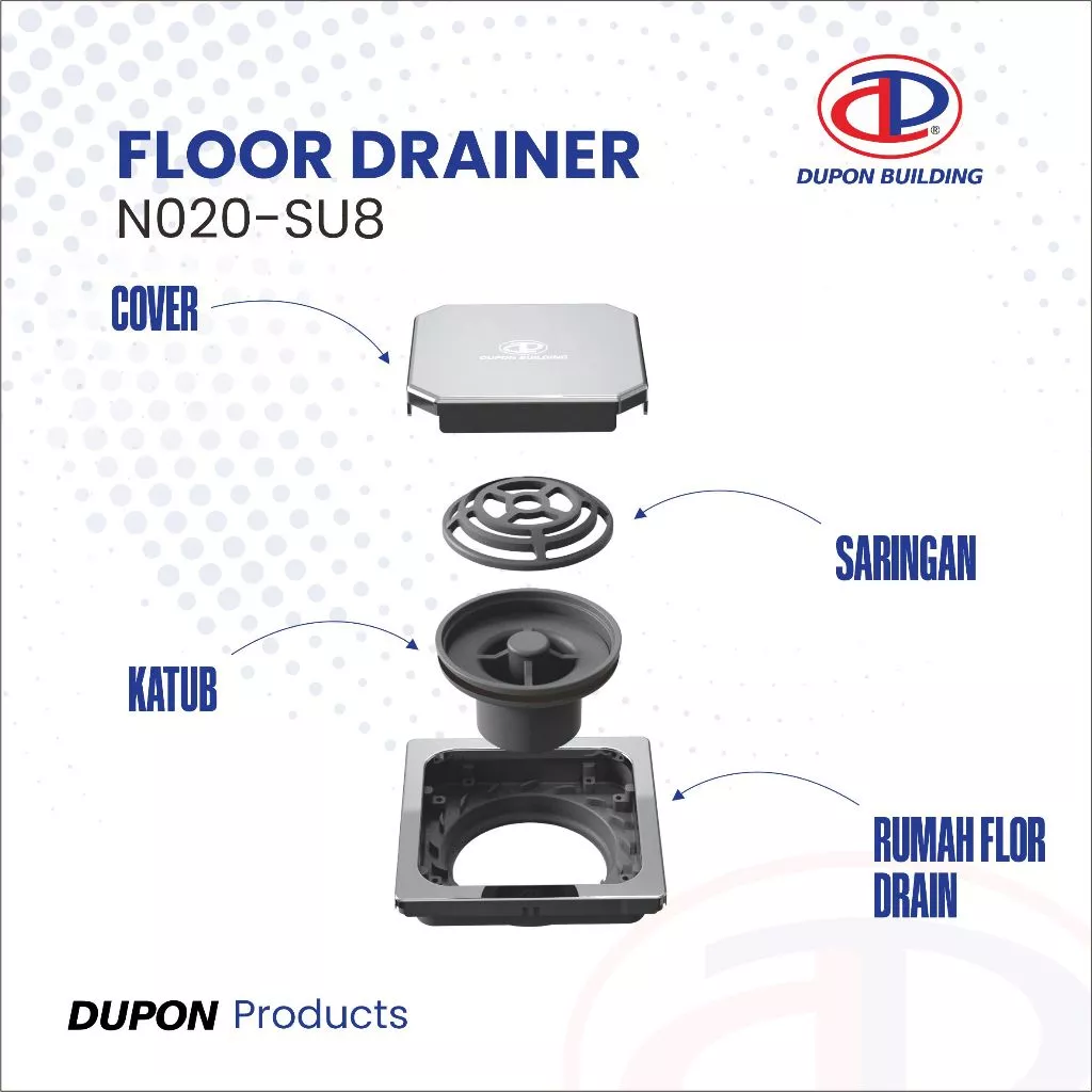 DUPON - N020-SU.8 FLOOR DRAIN