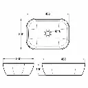 AER - CWB 47-R COUNTERTOP WASH BASIN