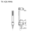 TOTO - TX426 MMA HAND SHOWER WITH WALL OUTLET
