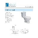 VOLK - PAKET MONOBLOK SOLARIS 660WD TWO PIECE TOILET + V-50WT JET WASHER