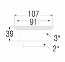SAN-EI - PHN 508-S (BLISTER) FLOORDRAIN