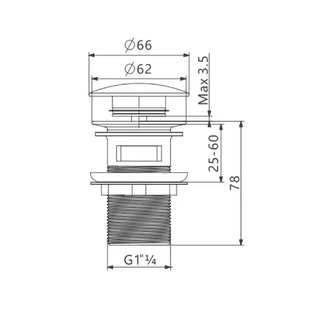 AETRIO - FWX-031BG WASTE FITTING