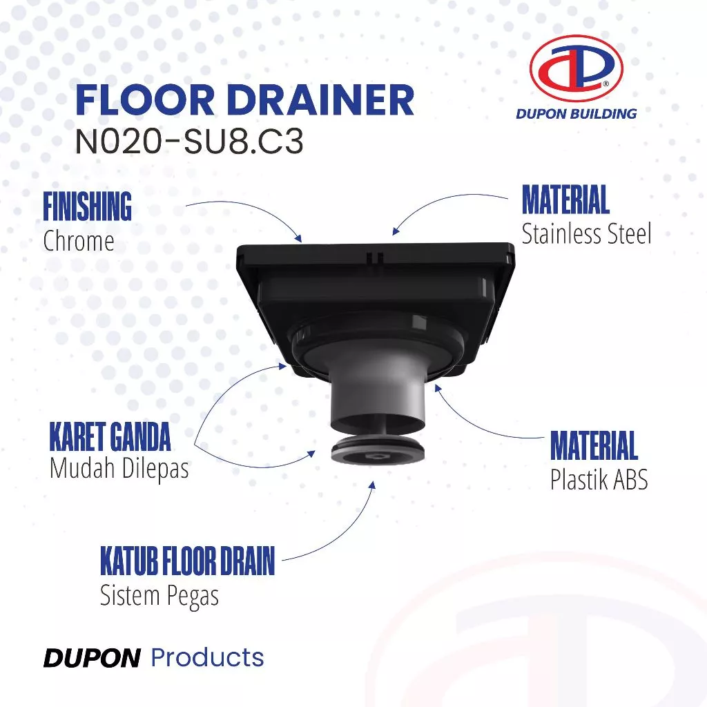 DUPON - N020-SU.8 C3 FLOOR DRAIN