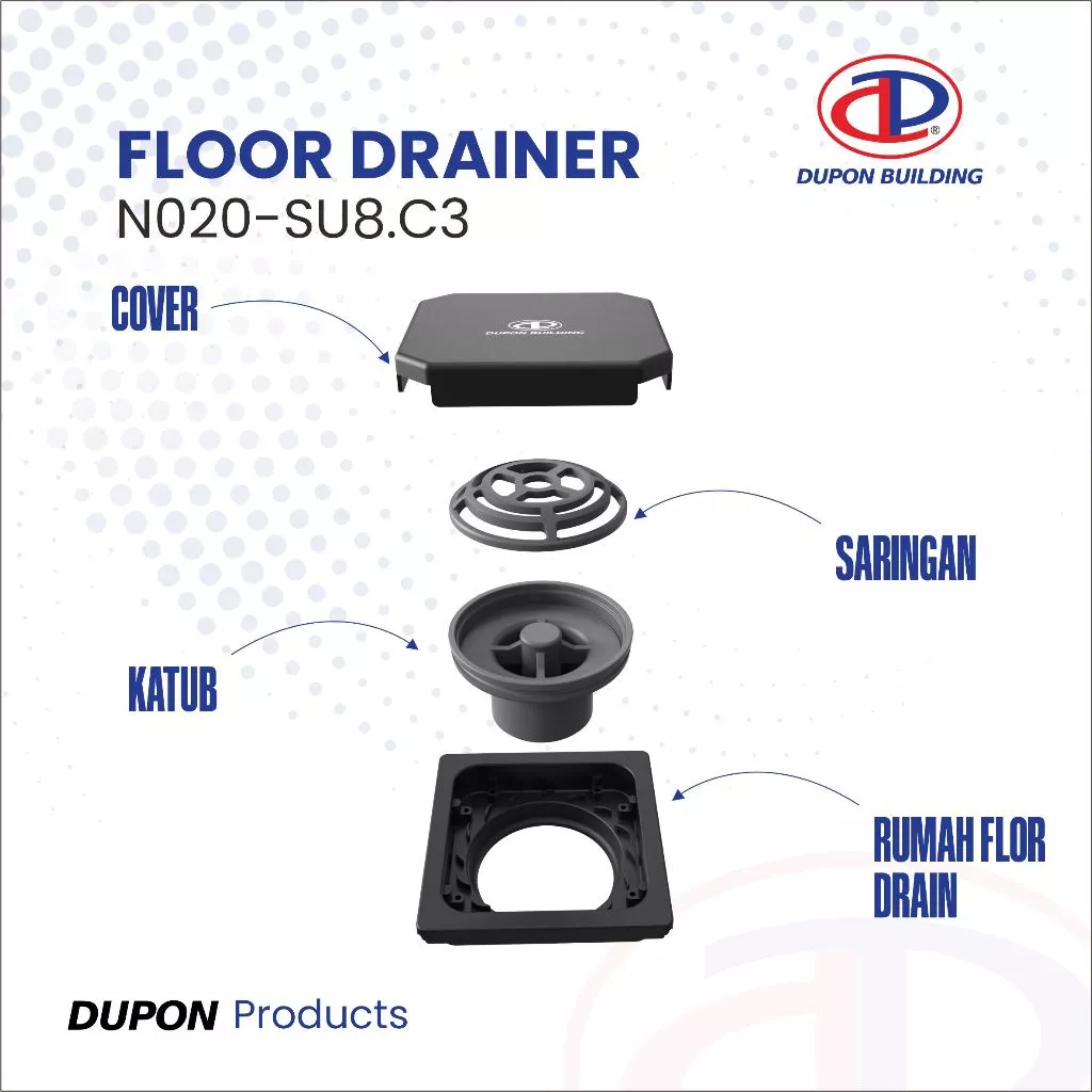 DUPON - N020-SU.8 C3 FLOOR DRAIN