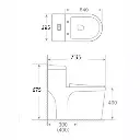 AER - OSC - 23 SIPHONIC ONE PIECE TOILET
