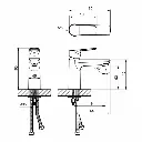 AER - SAH - W2 BL MIXER BASIN FAUCET