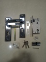 EVOMAB - ASET-06116-M-SN/CP HANDLE PLAT MEDIUM + STAINLESS MORTISE + CYLINDER