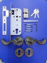 EVOMAB - MSET-A148-AB HANDLE ROCHETTE + STAINLESS MORTISE + BRASS CYLINDER