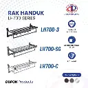 DUPON - LH700-3 TOWEL SHELF W/HOOKS