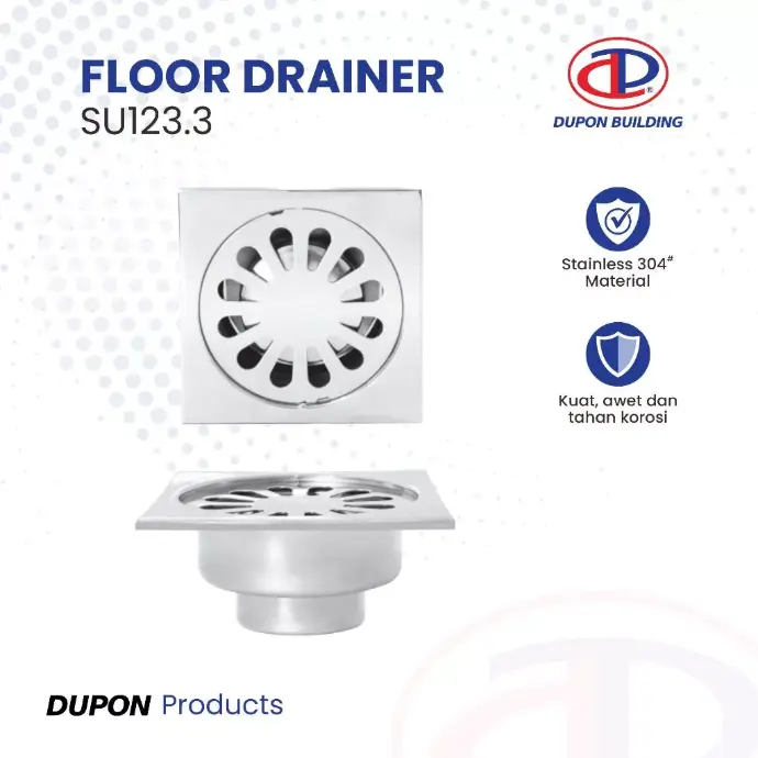 DUPON - SU123.3 FLOORDRAIN STAINLESS