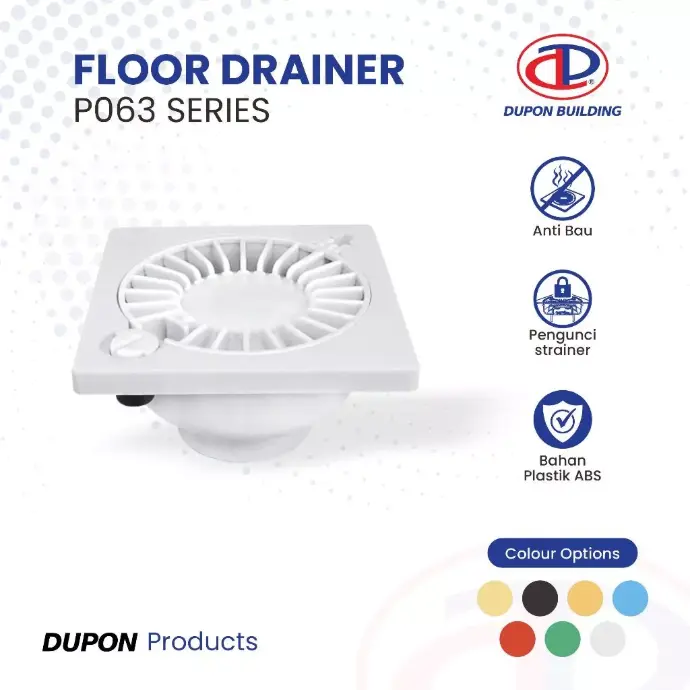 DUPON - P063-P1 FLOORDRAIN 1 1/2'' .2'' WHITE
