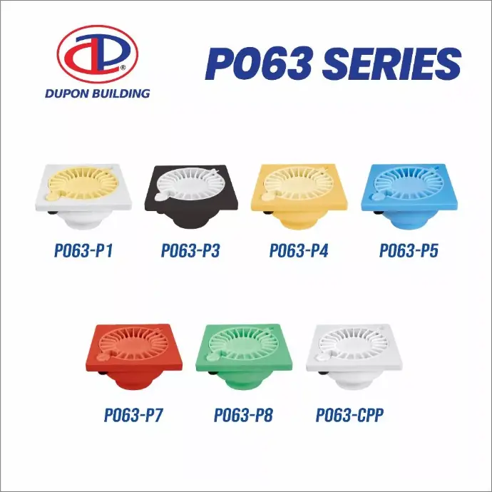 DUPON - P063-P3 FLOORDRAIN 1 1/2'' .2'' BLACK