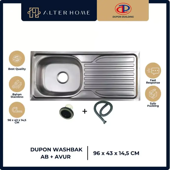 DUPON - WASHBAK 96X43X14,5CM AB+AVUR