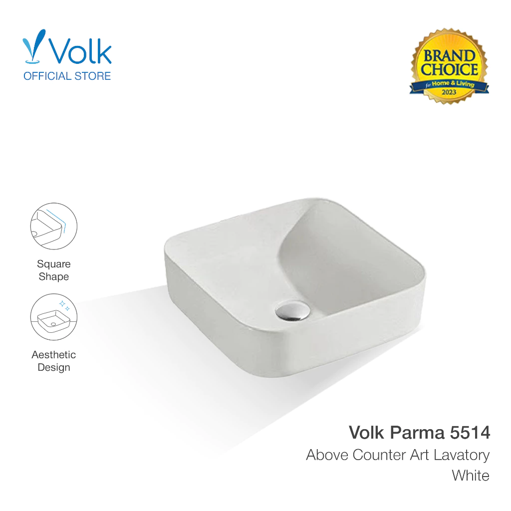 VOLK -  PARMA 5514WT ABOVE COUNTERTOP LAVATORY