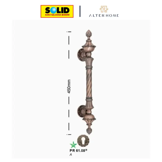 SOLID - PRE 61.08 (450MM) PULL HANDLE A