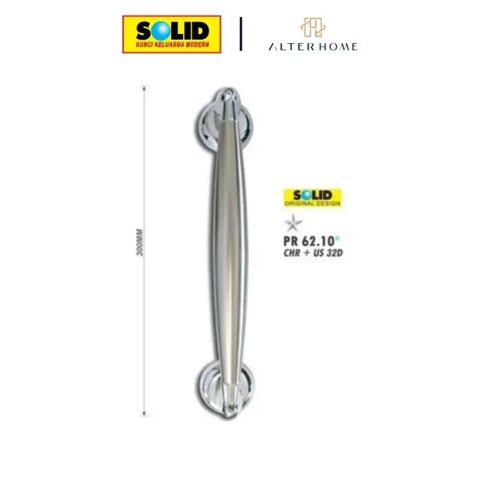 SOLID - PR 62.1 PULL HANDLE CHR+US 32D