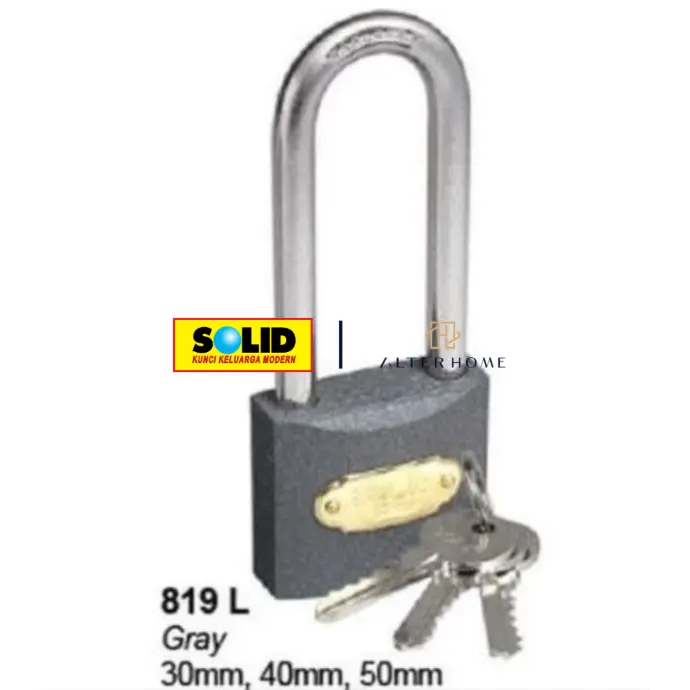 SOLID - 819-50MM (L) GEMBOK GREY