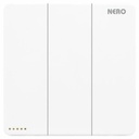 NERO - CASA X2-W X21031-W 3 GANG 1 WAY SWITCH WITH FLUORESCENT LOCATOR