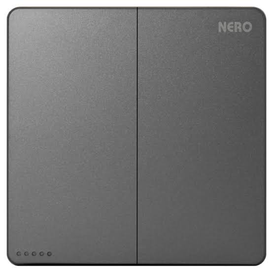 NERO - CASA X2-GR X21021-GR 2 GANG 1 WAY