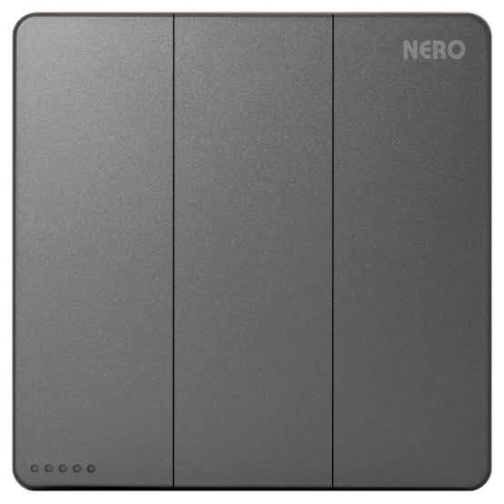 NERO - CASA X2-GR X21031-GR 3 GANG 1 WAY