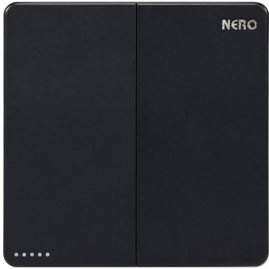 NERO - CASA X2 - MB X21021-MB 2 GANG 1 WAY